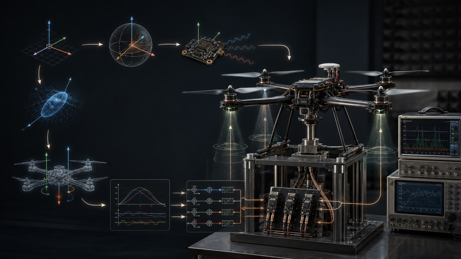 Build autonomous flight from equations that survive contact with hardware. engineering system